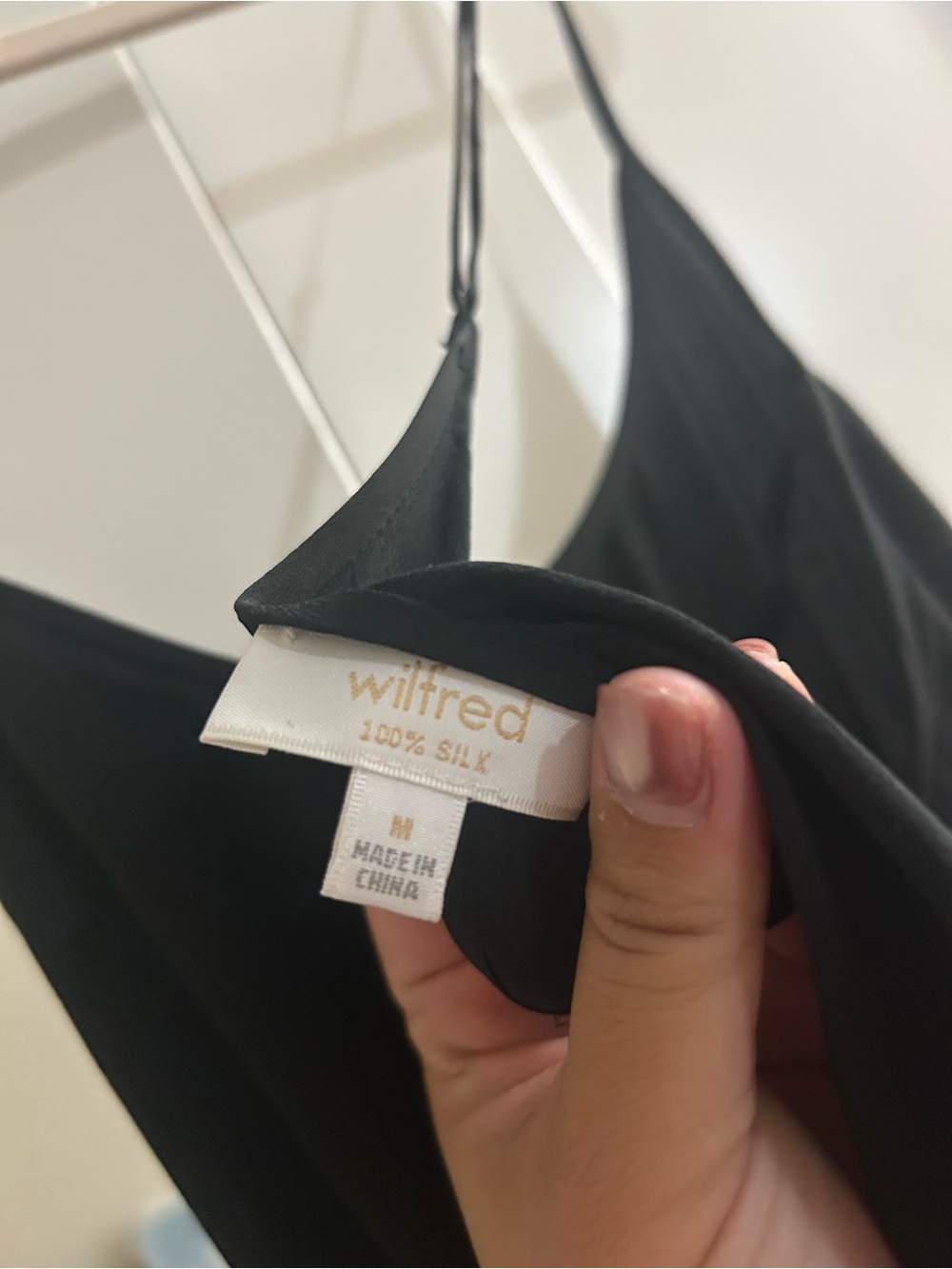 Wilfred Black 100% Silk Spaghetti Strap Romper - Picture 4 of 4